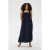 Kaffe Curve maxi jurk broderie donkerblauw