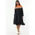 Kleurgebroken Midi Jersey Jurk