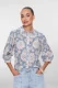 Geisha Blouse 63466-20 Blouse 600 Light Blue/off White