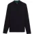 Ted Baker Fashbee Merk Trui Van Merinowol Met Halve Rits In Marineblauw
