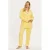 YOEK slim regular waist broek geel