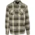 Regatta Heren Thamos geruit overhemd met lange mouwen (Donker Khaki/Moonstruck)