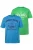 Men Plus Shirt  blauw / groen / zwart / wit