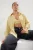 TRENDYOLMİLLA Dames Geel Gestreept Lang Oversized Overhemden