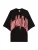 Bershka Shirt  lichtrood / zwart / wit