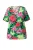 Ulla Popken Shirt  lichtgroen / framboos / donkerrood / zwart