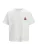 JACK & JONES Shirt ‘JORMAINE’  robijnrood / wit