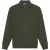 Malelions Men Knitted Longsleeve Zip Polo | Vintage Green