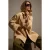 TRENDYOLMİLLA Dames Beige Effen Lang Oversized Trenchcoats