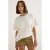 TRENDYOLMİLLA Dames Ecru Effen Kort Oversized T-shirts