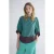 Summum Woman Top Border Print Peacock