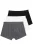 STHUGE Boxershorts  antraciet / zwart / offwhite