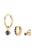 ELLI Oorbellen  blauw / goud