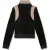 FILA Adriano Slim Velour Track Jacket Black-taupe Gray