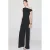 Mango viscose jumpsuit – zwart