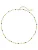 Hey Happiness Ketting ‘Vivid Glow’  curry / goud / pastelgroen / zwart