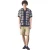 Pretty Green Herenoverhemd van Timperley met geometrisch haakpatroon en getailleerde pasvorm (Marine)