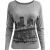 Top met lange mouwen en stadsgezichtprint