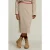 River Woods Beige Midi Skirt