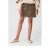 Shoeby korte spijkerrok met panterprint – bruin/beige