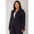 Base Level Curvy blazer Yacey donkerblauw