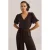 WE Fashion jumpsuit donkerbruin