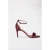 LK Bennett Helena Bow Ankle Sandal Burgundy
