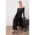 Dames platte maxi lange chique/nacht bodycon jurk
