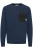 11 Project Trui ‘Pelle’  donkerblauw / zwart