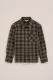 WE Fashion – Jongens overshirt met ruit – Regular fit – Legergroen –