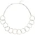 White Stuff Cynthia Round Chain Necklace Silver Tone Metallic