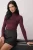 TRENDYOLMİLLA Dames Paars Effen Lang Getailleerd Blouses