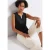 Street One Dames Blousetop met borstzakken in Zwart