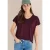 Cecil Dames Shirt met V-hals en kanten detail in Rood