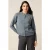 Oltre Viscose Blend Cardigan With Crystals Grey