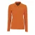 SOLS Dames/dames Perfecte Lange Mouw Pique Polo Shirt (Oranje)