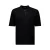 Airforce regular polo fijn gebreid zwart