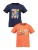 BLUE SEVEN Shirt  navy / geel / oranje / wit