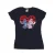 Disney Dames/Dames Lilo & Stitch Hartjes Katoenen T-Shirt (Marineblauw)