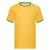 Fruit of the Loom Heren Ringer Contrast T-shirt (Zonnebloem/Kelly Green)