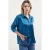 Satin Lange Mouw Knop-Up Shirt