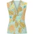 Mouwloze top met V-hals en tropische twist