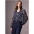 Street One Studio Dames Bedrukte chiffon blouse in Blauw