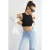 Ronde Hals Mouwloze Katoenen Camisole Tanktop
