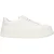 Jil Sander Witte Fabric Platform Sneakers