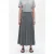 ZENGGI Wool Mix Long Skirt Grey Melange