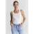Cup of Joe Denim mouwloze top – ecru