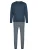 Phil & Co. Berlin Pyjama lang ‘Henley’  donkerblauw