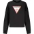 Guess Jeans Zwarte Biologische Katoenen Dames Sweatshirt