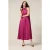 Oltre Long Poplin Dress Fuchsia